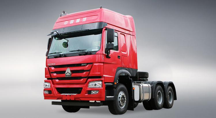 Red HOWO truck