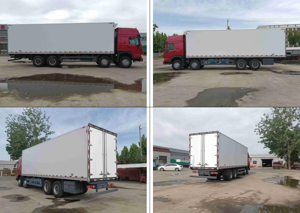 Page from the inspection report showing the refrigerated truck from each side