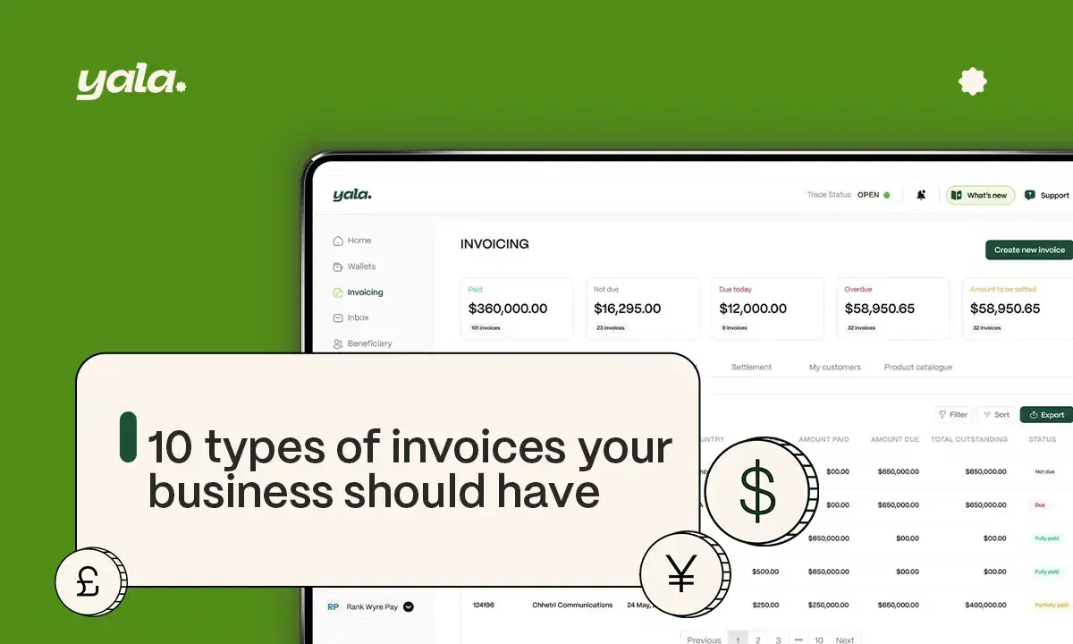 The 10 Types of Invoices every Business should have