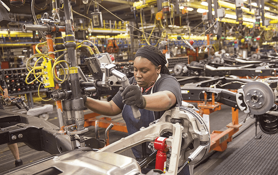 SKF's bearings are used in machines found in manufacturing plants